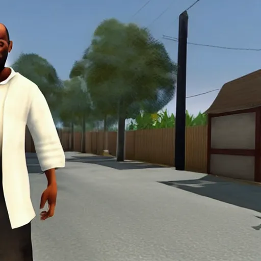 Prompt: Carl Johnson from gta san andreas Converts to islam