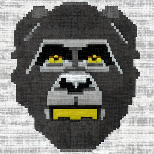 Image similar to minecraft gorilla