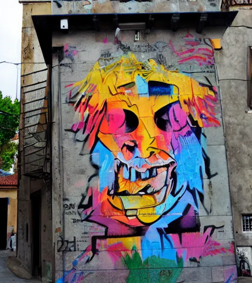 Prompt: street art from bavario