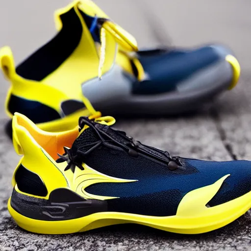 Image similar to Aerodynamic sports shoes Inspired by Pokemon Zapdos , inspired by nature