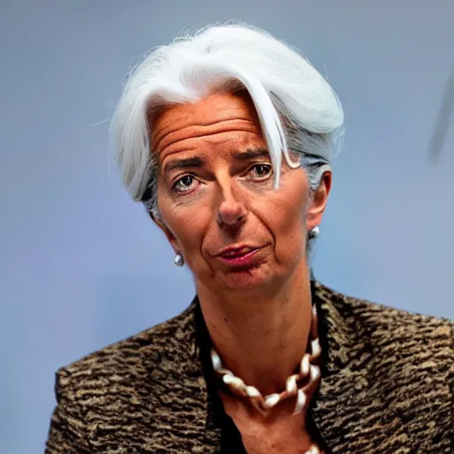 Image similar to Christine Lagarde as Ursula the Sea Witch