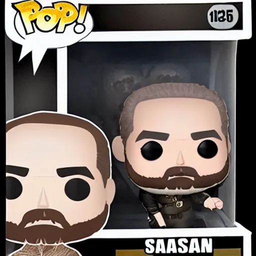 Image similar to saddam hussein funko pop