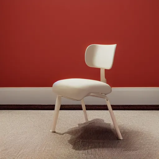 Prompt: An office chair in the style of the Golden Gate Bridge, light neutral background, professional product photography, studio lighting, auto focus, shot with a tripod, Canon EOS R5 camera | Sigma 20.0mm | f/16.0 | 1/300s shutter speed | ISO 50