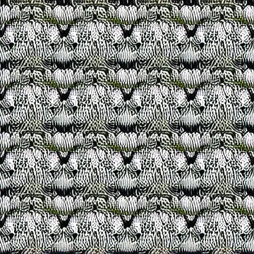 Image similar to organic texture, black and white, seamless repeating pattern