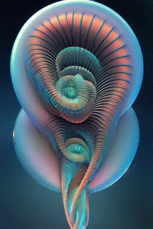 Prompt: design only! 2 0 5 0 s retro future art 1 9 7 0 s science fiction borders lines decorations space machine. muted colors. by jean - baptiste monge, ralph mcquarrie, marc simonetti, 1 6 6 7. mandelbulb 3 d, fractal flame, jelly fish, coral