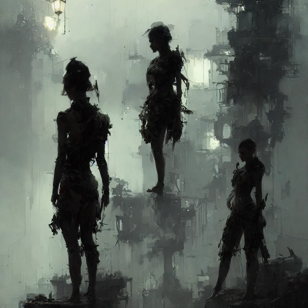 Image similar to fantasy, rule of thirds, intricate outfit, spotlight, by greg rutkowski, by jeremy mann, digital painting