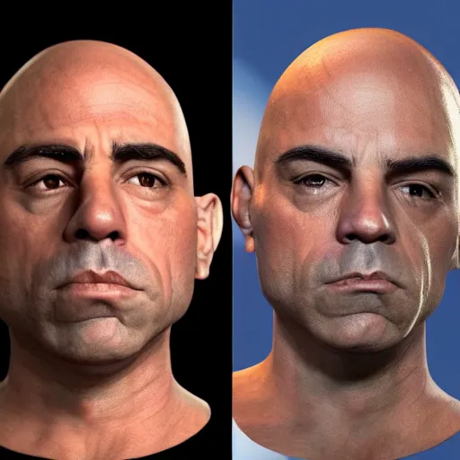 Image similar to Joe Rogan, extremely detailed, detailed and realistic face