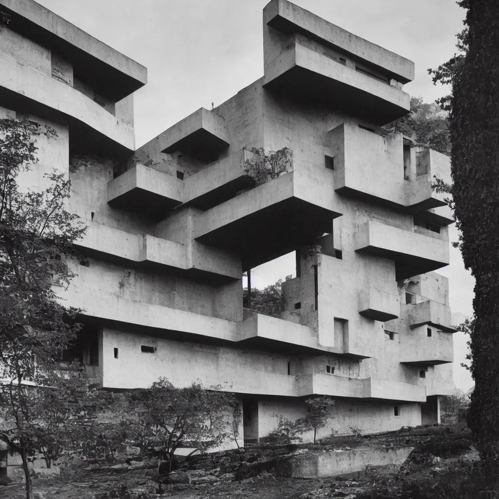 Image similar to the most beautiful building by le corbusier