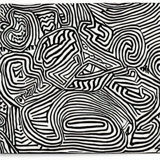 Image similar to zentangle by jean dubuffet