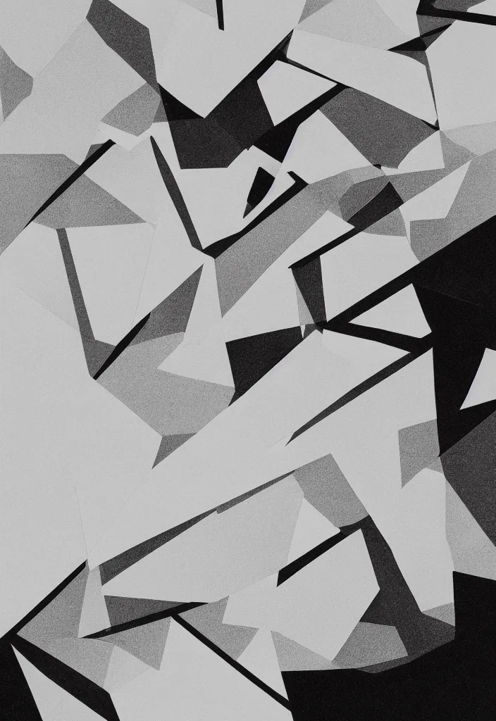 Image similar to graphic design by palefroi, nanae kawahara, damien tran, elements in a composition, white space, greyscale, charcoal, high contrast, postmodern artwork