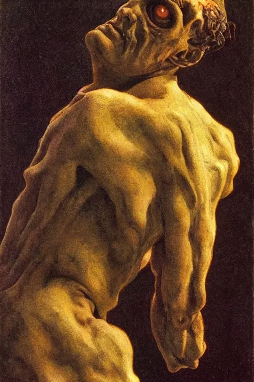 Image similar to a portrait of Frankenstein, by Annie Swynnerton and Nicholas Roerich and Jean Delville, dramatic cinematic lighting, extremely detailed