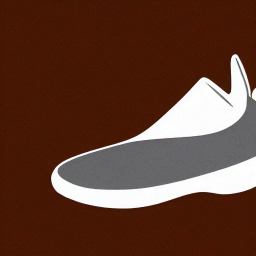 Prompt: animated drawing of a running shoe heel striking the ground with big force