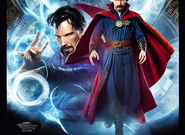 Image similar to A very high resolution image of Doctor Strange from the Marvel poster for the new movie