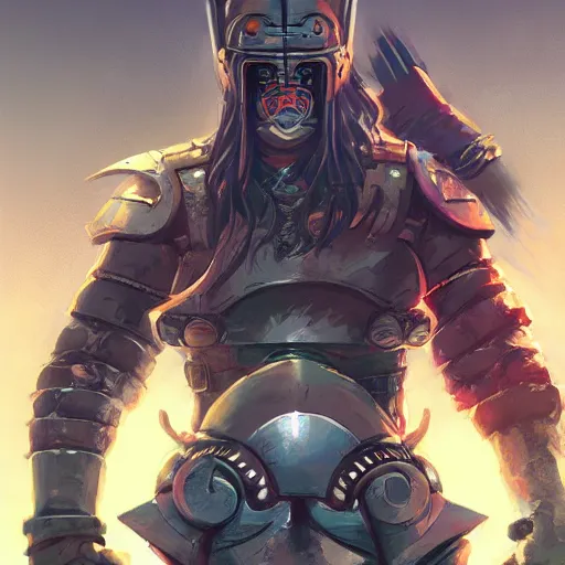 Image similar to cyberpunk viking helmet mask warrior goddess robot ninja fantasy, art gta 5 cover, official fanart behance hd artstation by jesper ejsing, by rhads, makoto shinkai and lois van baarle, ilya kuvshinov, ossdraws