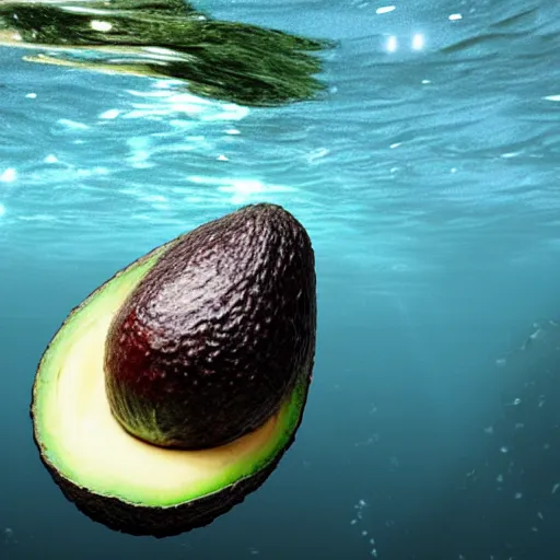 Image similar to avocados underwater