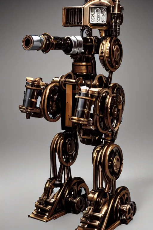 Image similar to pneumatic mechanical droid posting to steampunk onlyfans