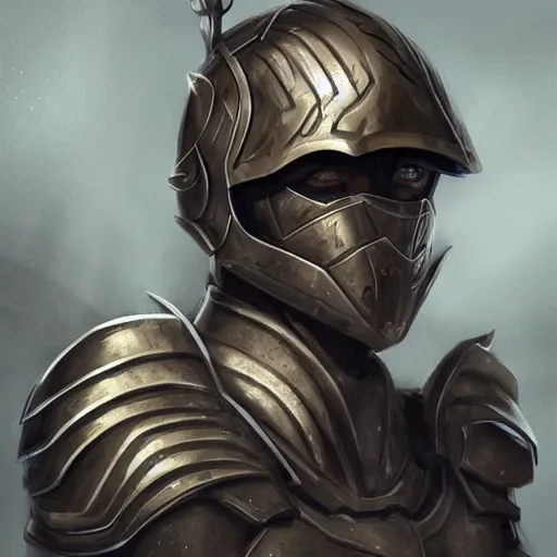 Prompt: realistic portrait, 30 year old man :: athletic, simple metal armour, majestic, authority :: high detail, digital art, RPG, concept art, illustration