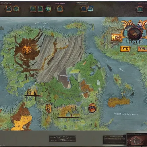 Image similar to folklore map, sharp focus, concept art