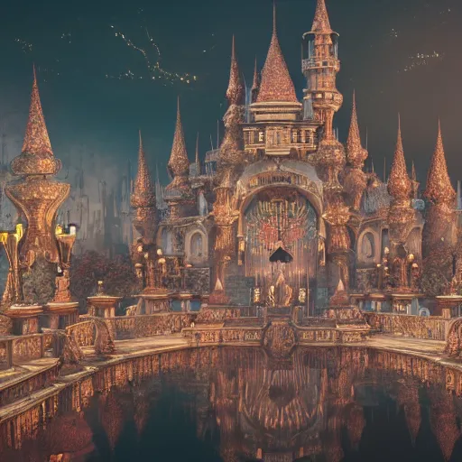 Image similar to 1 3 7, fairy tale, stunning, surrounding cinematic light, hyper detailed, ornate and intricate, 4 k cinematic octane render