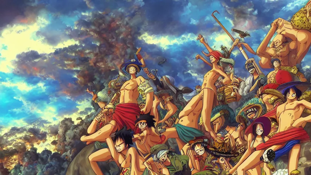 Fantasy artwork One Piece: Những bức tranh tưởng tượng về One Piece sẽ khiến bạn đắm chìm trong thế giới đầy màu sắc, bùng nổ sức tưởng tượng với các nhân vật siêu năng lực đầy bất ngờ.