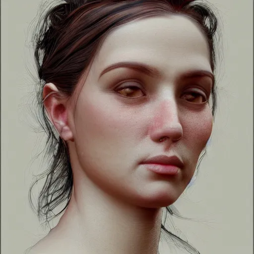 Prompt: closeup portrait of a Woman with four arms, inspired by Ferdinand Knab, artstation, 8k, photorealism