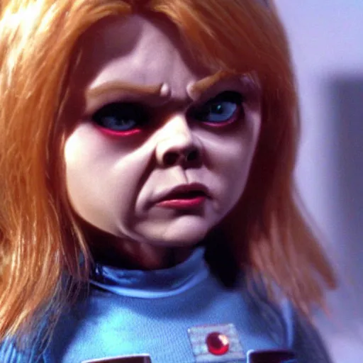 Prompt: a film still of tiffany ( from chucky ) in star wars realistic, detailed