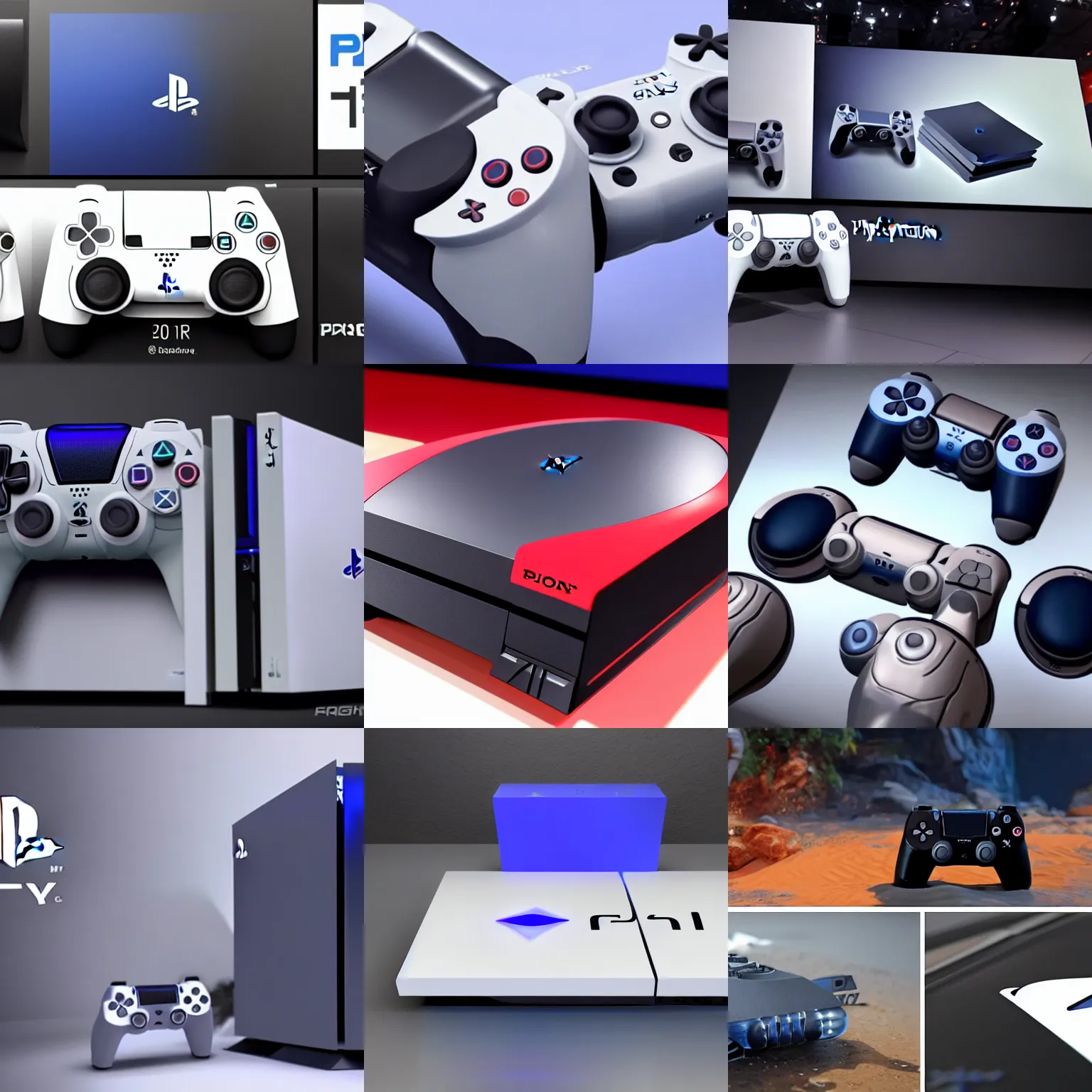 Prompt: first look at playstation 6, ue 5, rtx, concept, realistic