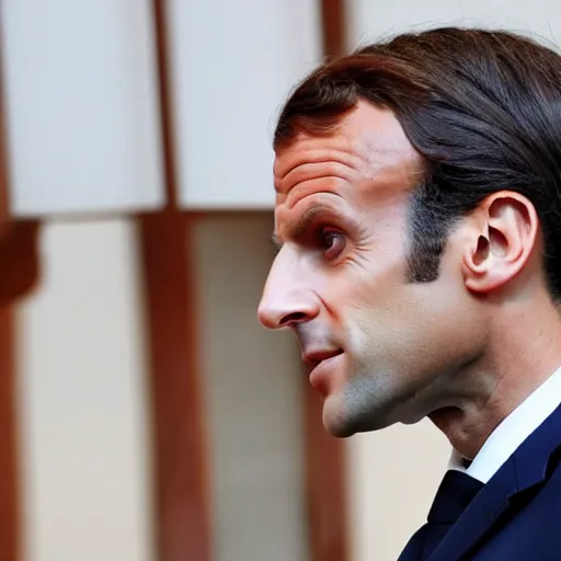 Prompt: Emmanuel Macron with dreadlocks at G20
