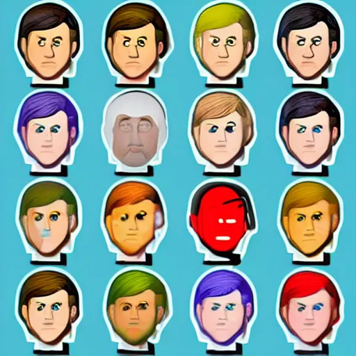 Prompt: bitmoji avatar of vladimir putin