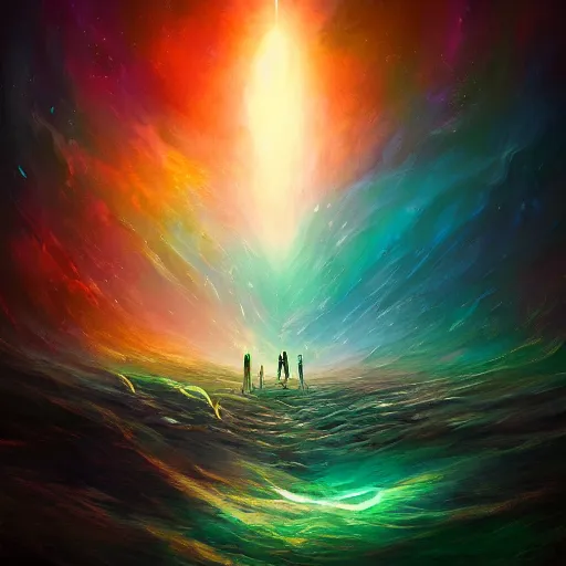 Image similar to a mind forever voyaging, fantasy, sea, cosmos, eternity, anato finnstark