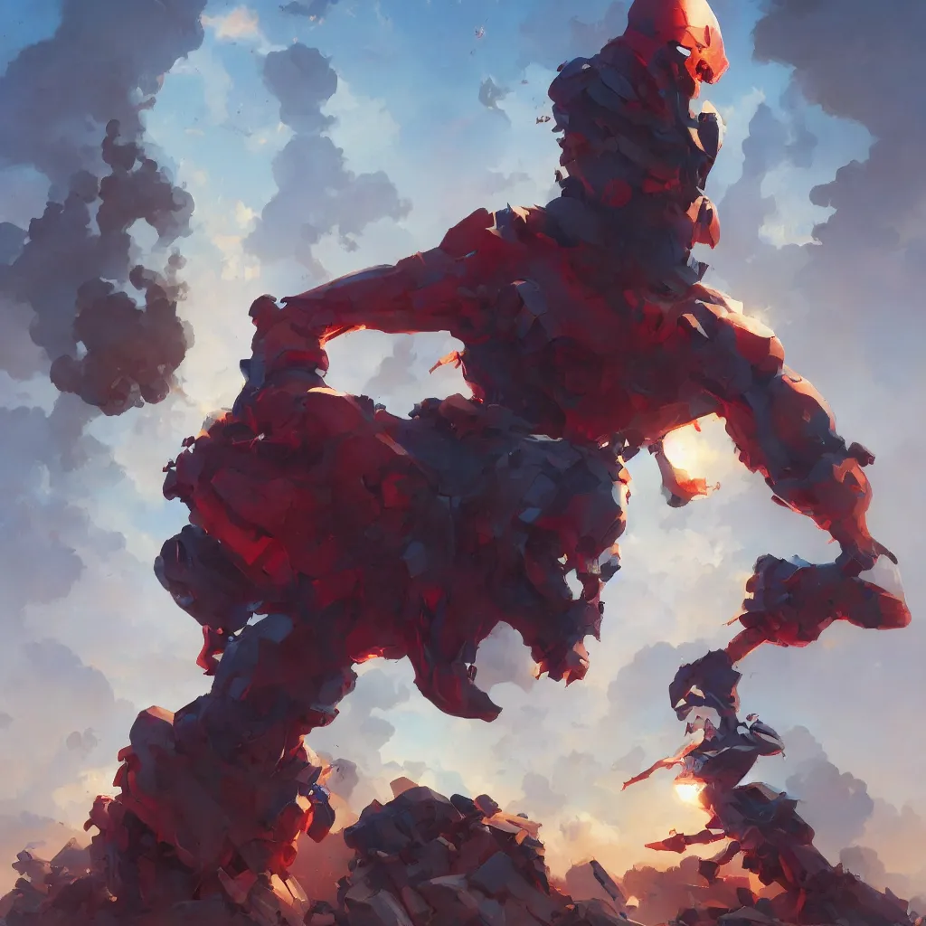 Image similar to atom, by greg rutkowski, by rhads, by jesper ejsing