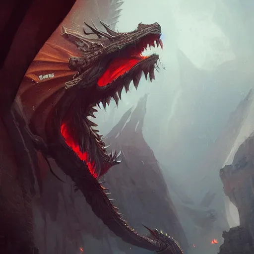 Image similar to a dragon that is a portrait picture, magnificent design, fantasy art, concept art, illustration, art by and greg rutkowski, dreadjim, zeen chin