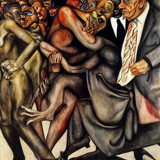 Image similar to critical race theory by otto dix, hyperrealistic, masterpiece, aesthetic