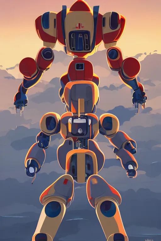 Image similar to metabots medabots medarotto medarot robot minimalist comics, behance hd by jesper ejsing, by rhads, makoto shinkai and lois van baarle, ilya kuvshinov, rossdraws global illumination ray tracing hdr radiating a glowing aura