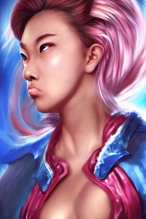 Image similar to Chun Lil , Street Fighter , pretty face, ultra detailed, digital art, 8k ,character ,realistic, portrait, hyperrealistic