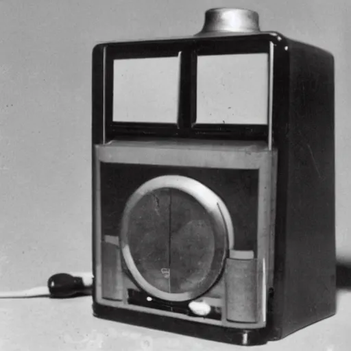 Prompt: a photo of an iPod from the 1920s, 1925