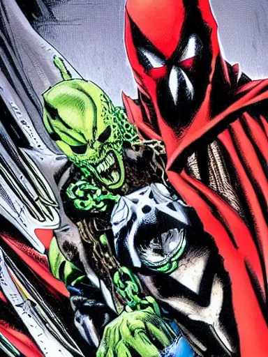 Prompt: spawn by todd mcfarlane, detailed, hyper-detailed