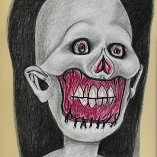 Image similar to scary drawing by a toddler