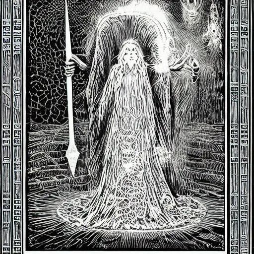 Prompt: A young mage in an invocation ritual, realistic, sharp focus, 8k high definition, insanely detailed, intricate, elegant, art by Virgil Finlay