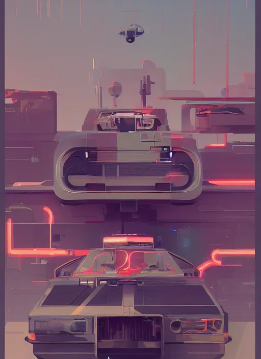 Image similar to poster art by james gilleard, cgsociety, retrofuturismr