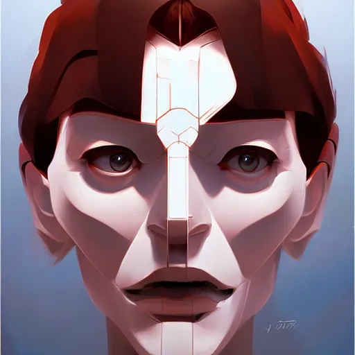 Image similar to face icon stylized minimalist total recall, loftis, cory behance hd by jesper ejsing, by rhads, makoto shinkai and lois van baarle, ilya kuvshinov, rossdraws global illumination