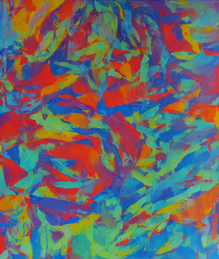 Prompt: a painting i have been meaning to make from a large canvas with no paint and a sense of being about the future