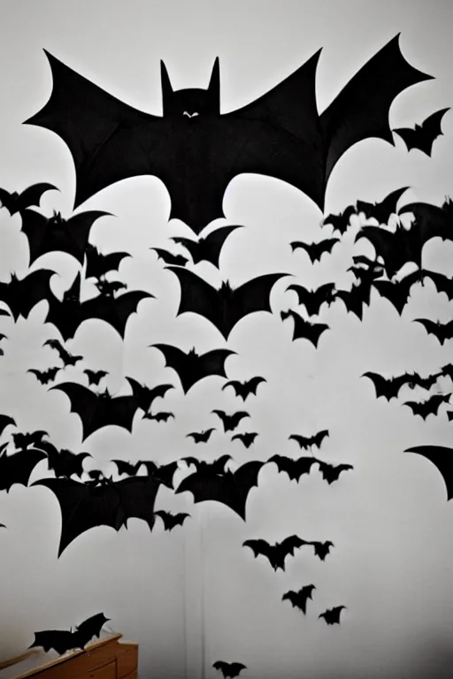 Prompt: A photo of bats flying in a hospital bedroom