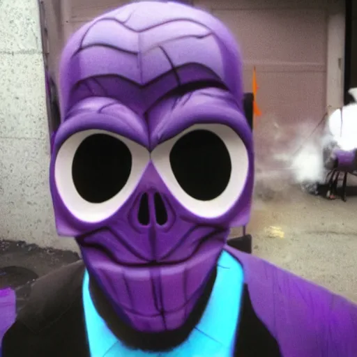 Image similar to the man behind the slaughter, purple guy