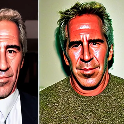 Prompt: Jeffery Epstein swaps faces with Nicholas Cage