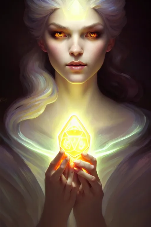 Image similar to photography alexey kurylev, luminous ghost, mysterious, gentle, deep focus, d & d, fantasy, complex, elegant, highly detailed, digital painting, artstation, concept art, matte, clear focus, illustration, hearthstone, artgerm art, greg rutkovsky and alphonse mucha