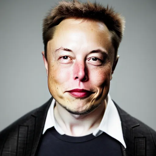 Image similar to A portrait photo of Elon Musk teams up with a teenage Elon Musk, perfect faces, 50 mm, award winning photography