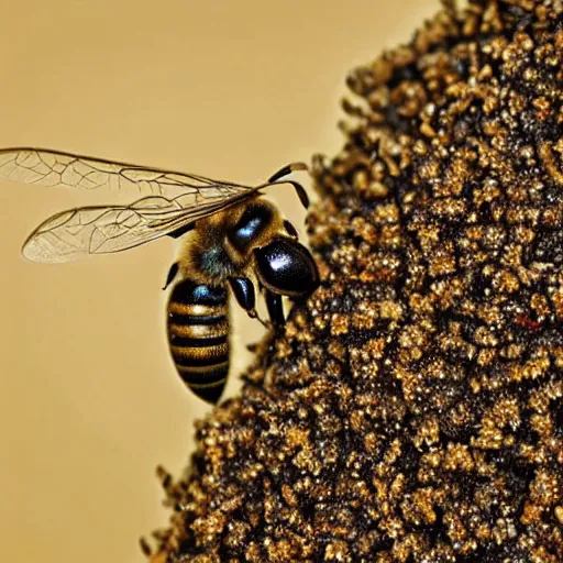 Image similar to national geographic two insect bees in smoking a cigarette