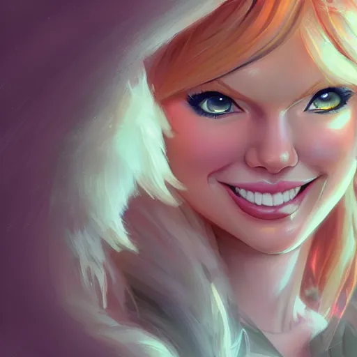 Prompt: trail cam footage of taylor swift smiling into the camera, art by lois van baarle and loish and ross tran and rossdraws and sam yang and samdoesarts and artgerm and saruei and disney, digital art, highly detailed, intricate, sharp focus, trending on artstation hq, deviantart, unreal engine 5, 4 k uhd image