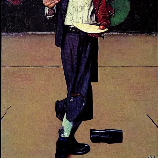 Prompt: portrait of Ringo Starr, by Norman Rockwell